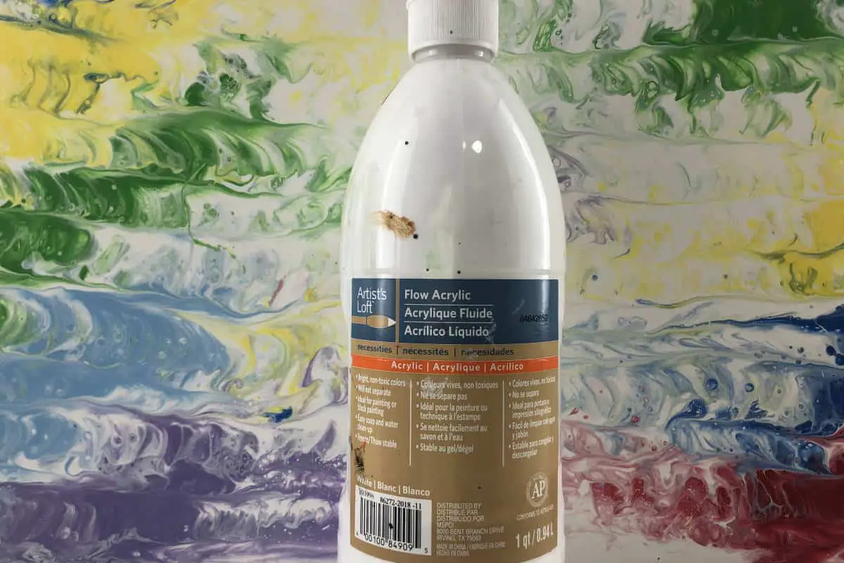 Artists Loft Flow Acrylic Paint Used for Pouring