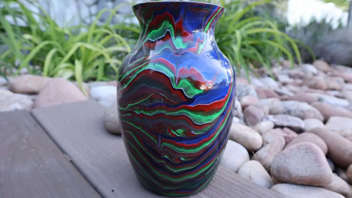 Acrylic Pour Painting On Glass The Complete Guide   Acrylic Pour Vase Homemade Medium.webp